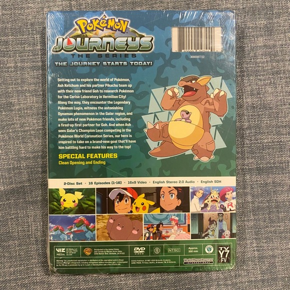 Pokemon Journeys The Series The Journey Starts Today DVD 16 Episodes Sealed NEW - Picture 3 of 7